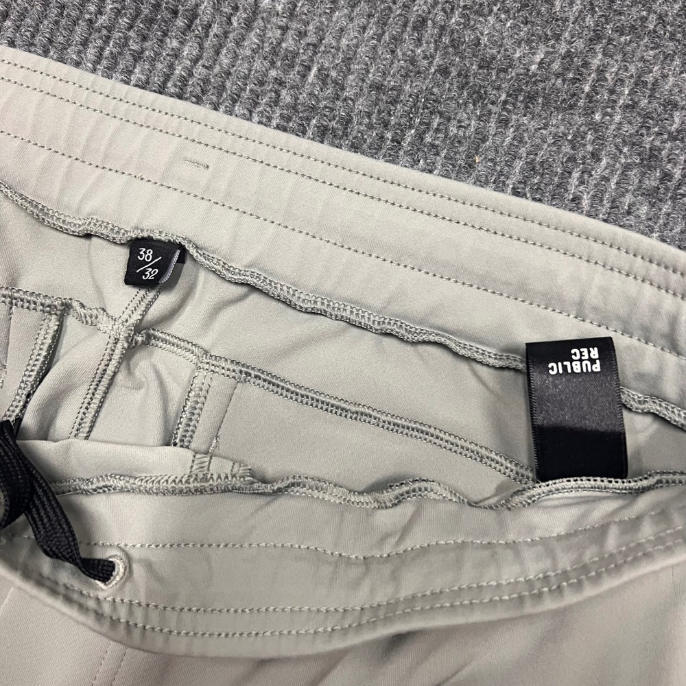 Public Rec All Day Every Day Pants Mens 38x32 Light Gray Jogger Trousers - Picture 8 of 12